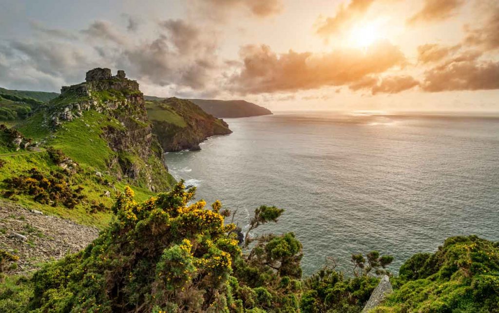 The valley of the rocks - dramatic coastline